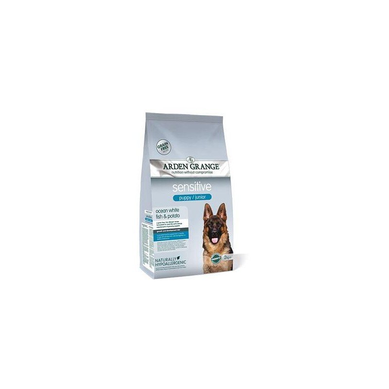 Arden Grange Sensitive Grain Free Puppy/Junior Ocean White Fish & Potato balení 2 kg