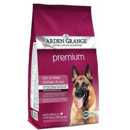 Arden Grange Premium rich in fresh Chicken & Rice balení 2 kg